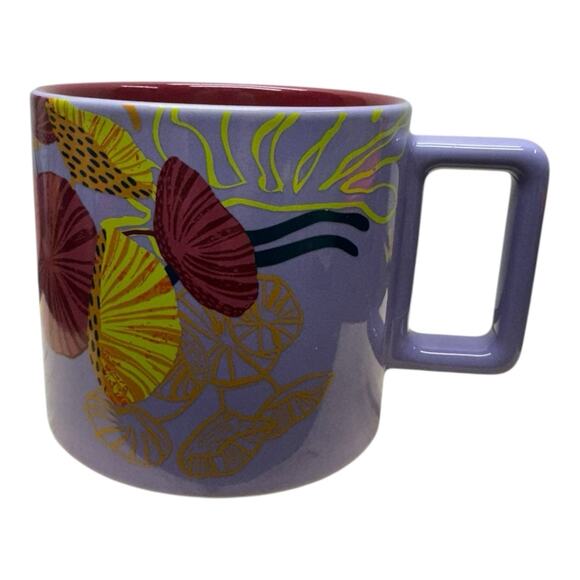 Starbucks Purple Jelly Fish Mug With Brick Red Interior 2023 - Picture 1 of 7